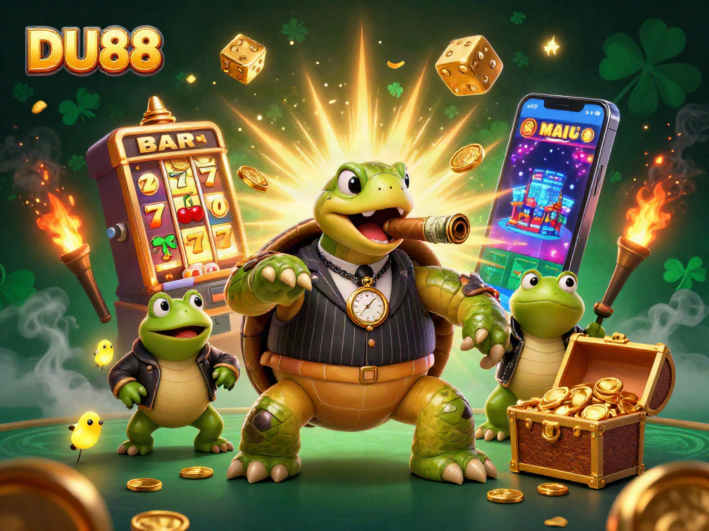 Engage in exciting gameplay at DU88, featuring a vibrant 3D casino scene with epic gaming elements.