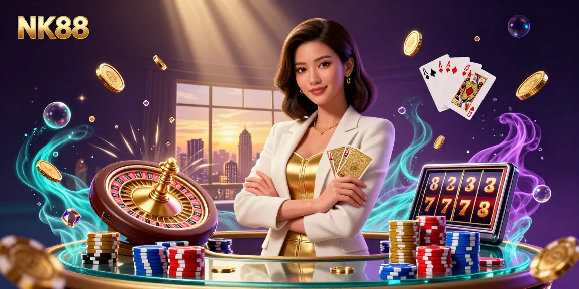 Engage in exciting gameplay at NK88, featuring vibrant graphics and professional atmosphere.