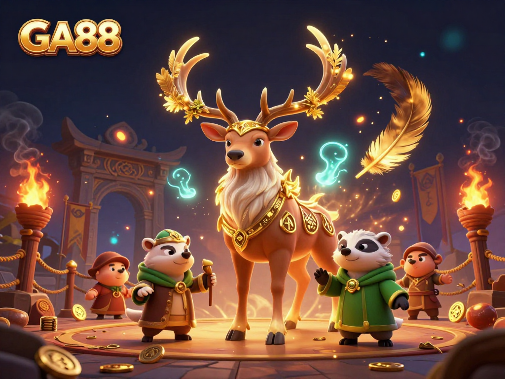 Engage with GA88's vibrant casino world featuring dynamic characters and rich gaming elements.