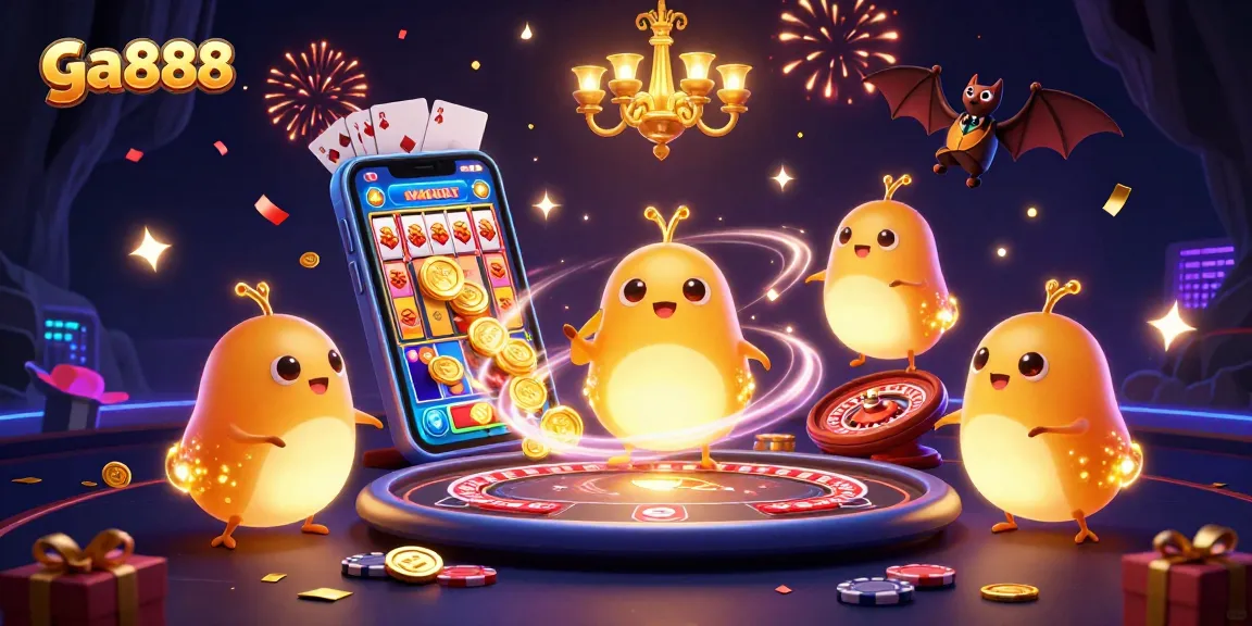Experience the excitement of ga888's cave casino with lively glowworms, a bat dealer, and dynamic game elements.