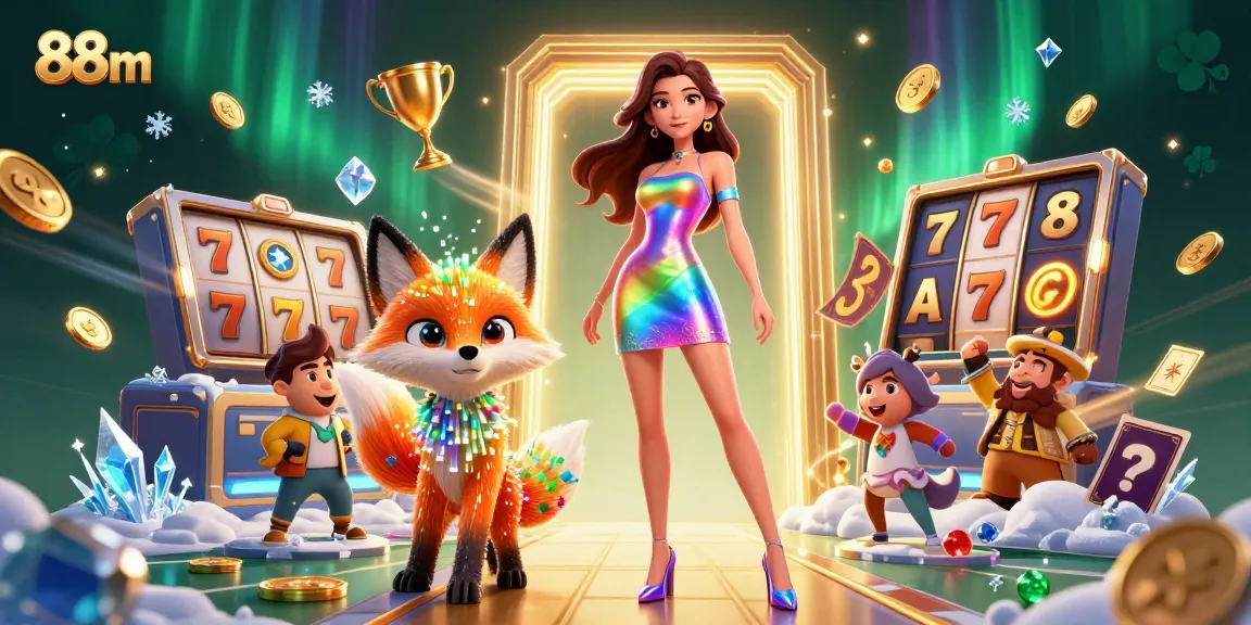 88m engaging players in slots excitement, showcasing dynamic jackpot elements and vibrant casino visuals