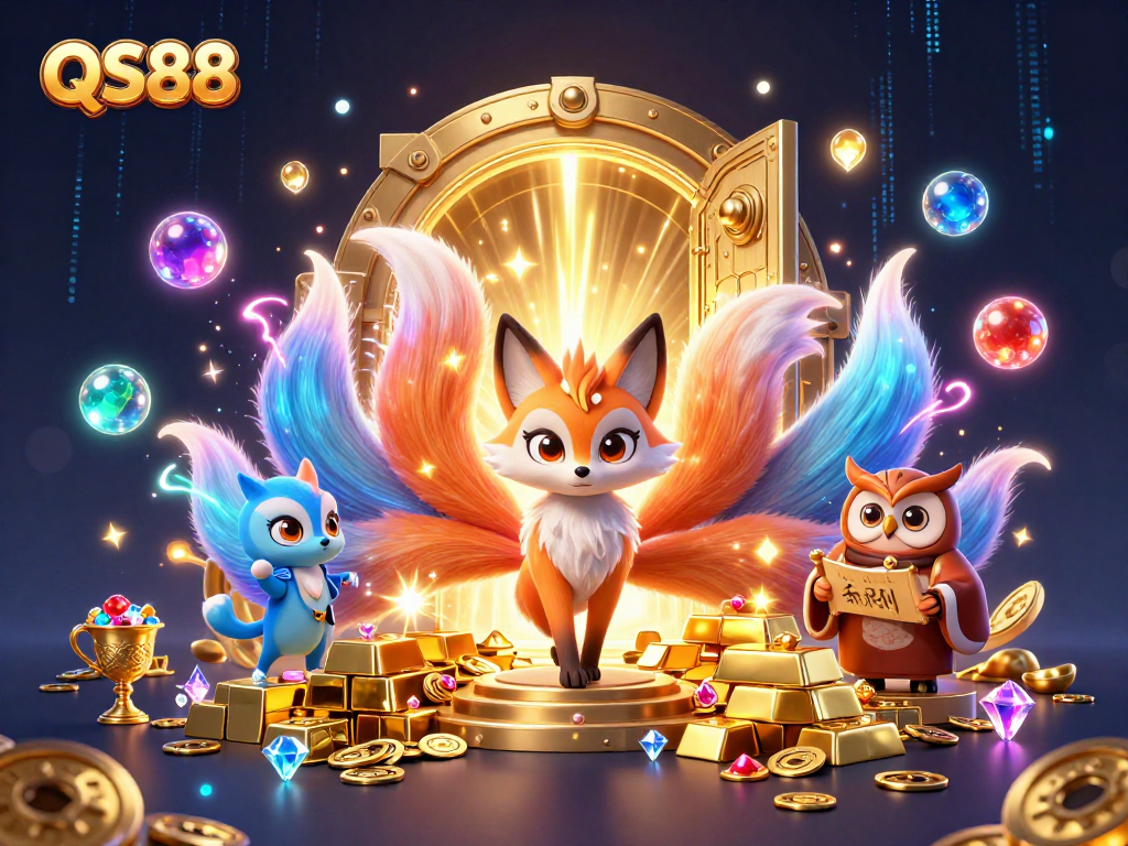 QS88 offers a magical casino experience with vibrant characters, treasure, and engaging gameplay.
