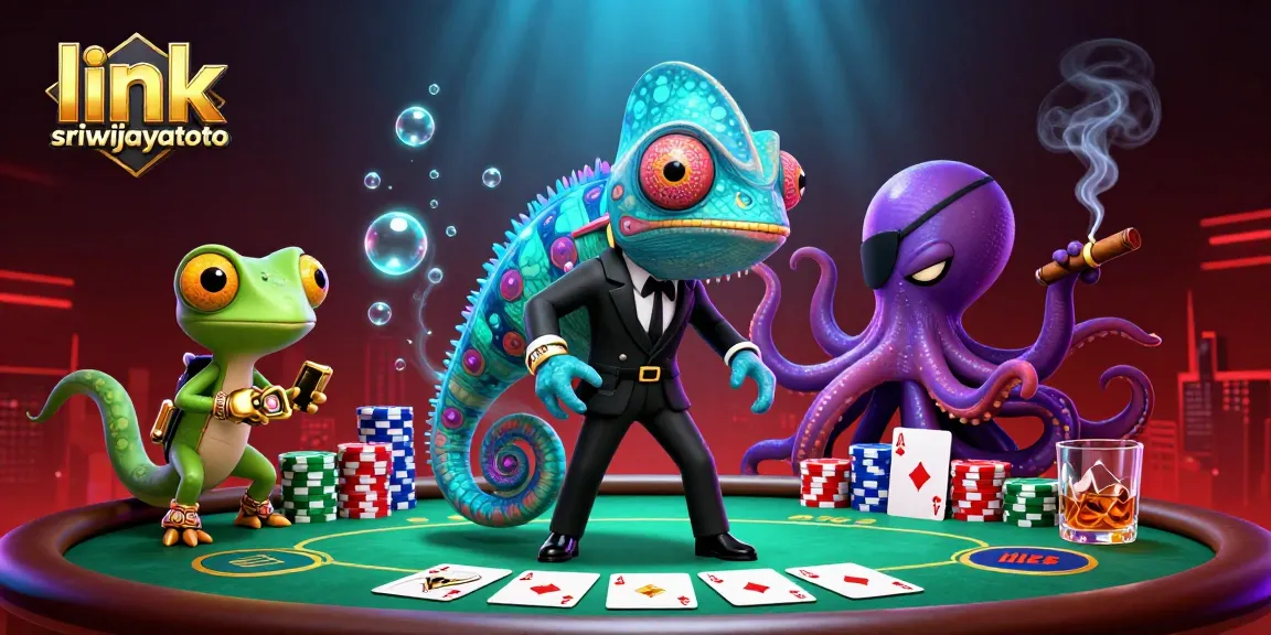 Engage in thrilling gameplay with link sriwijayatoto featuring a dynamic poker scene, showcasing vibrant characters.