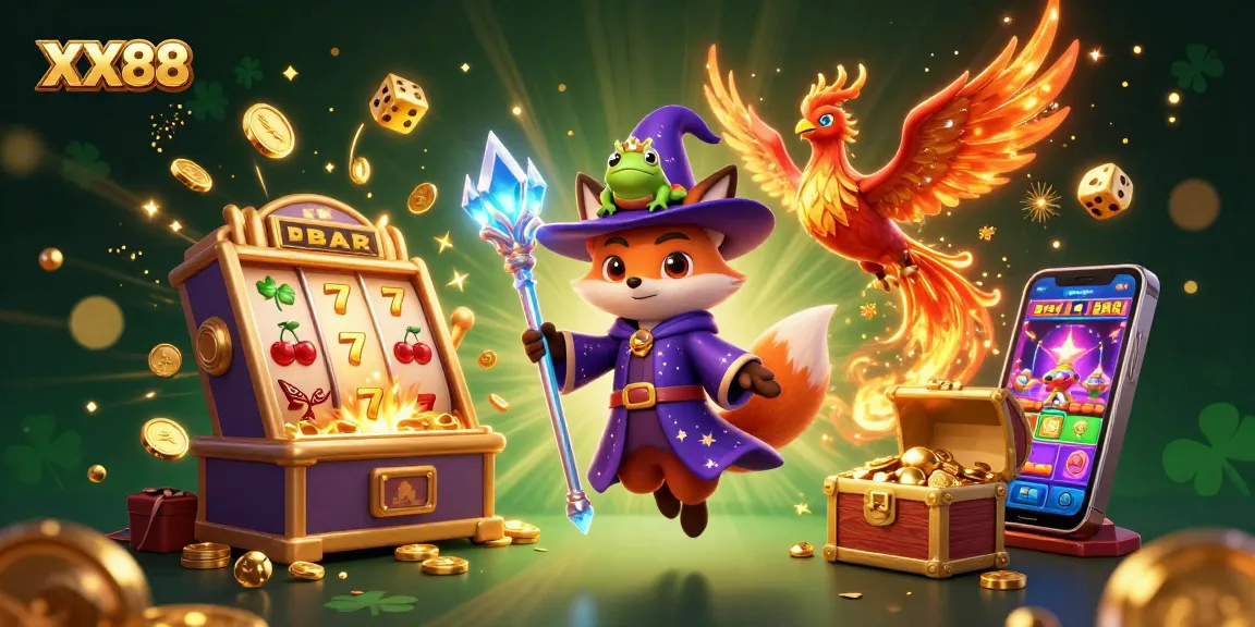 Experience exhilarating wins with XX88's vibrant online casino gaming, showcasing dynamic characters and exciting gaming elements.