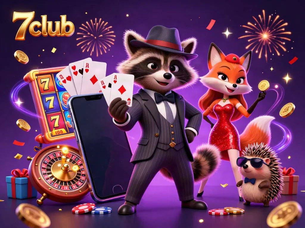 Experience thrilling gameplay at 7club with vibrant slot elements and captivating characters.