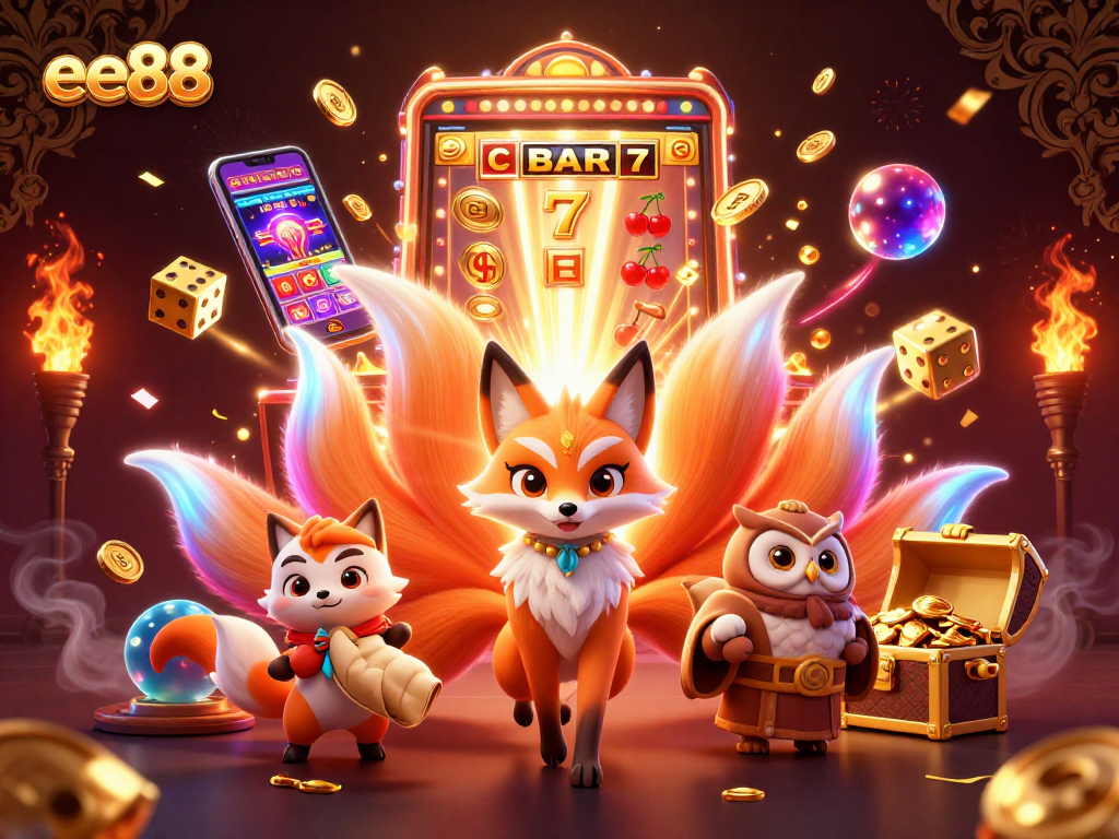 Experience exciting gameplay with ee88 as a vibrant fox spirit and wise owl bring the casino to life.