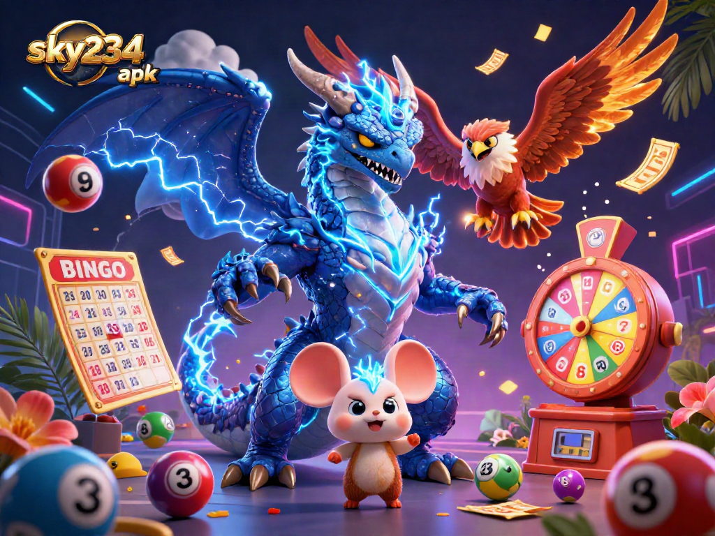 Engage with the sky234 apk for exciting lottery action amidst a vibrant 3D adventure.