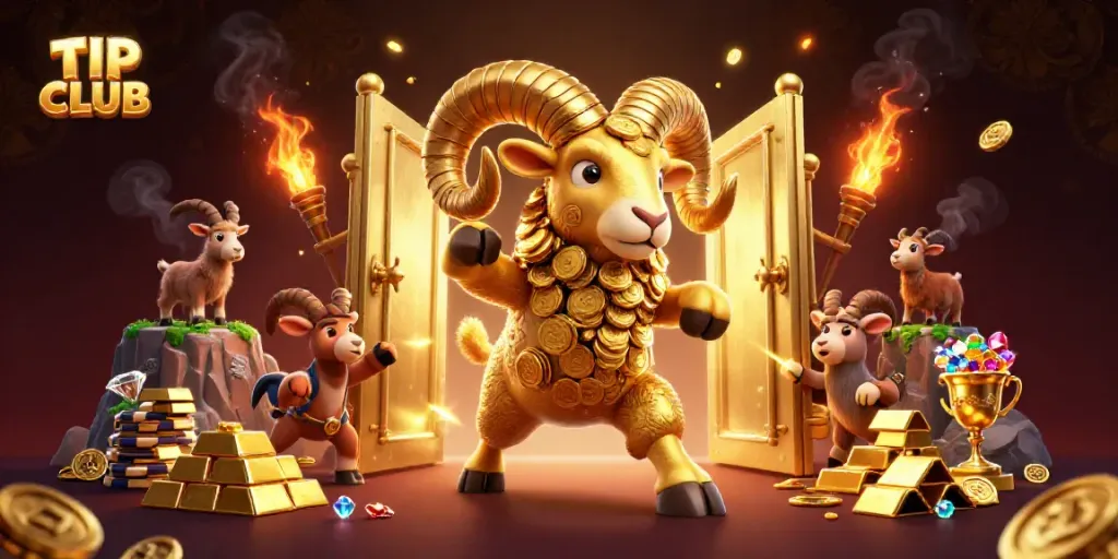 Engage with the exciting TIP CLUB scene featuring golden themes and dynamic characters.