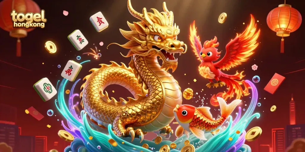 Awaken your luck with the exciting togel hongkong, featuring a dramatic dragon scene.