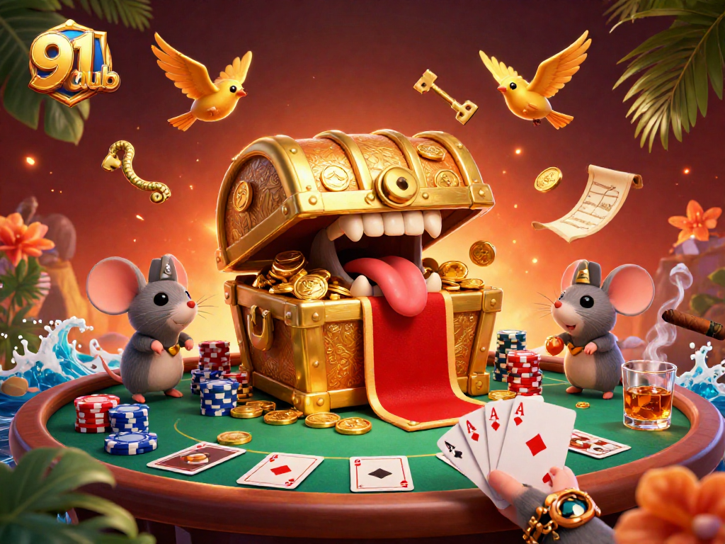 Engage in thrilling predictions with 91club's colorful casino games under virtual sunset lights.