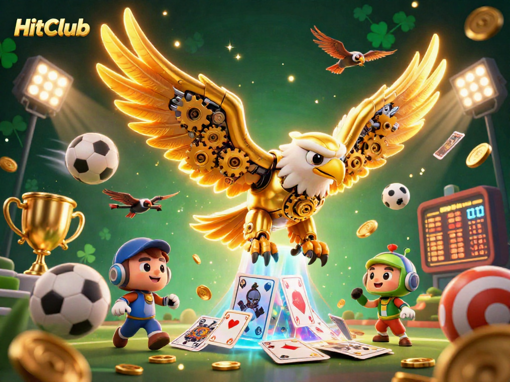 Experience thrilling gameplay at HitClub with a dynamic 3D casino scene featuring engaging elements and vibrant visuals.