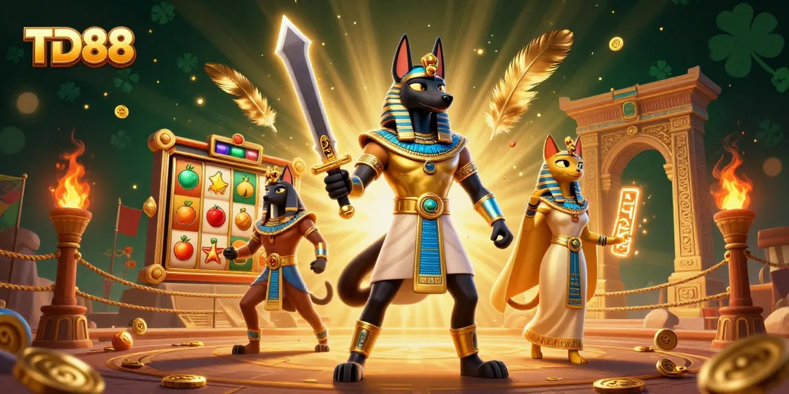 Engage with TD88's captivating slot experience featuring ancient Egyptian themes and lively visuals.