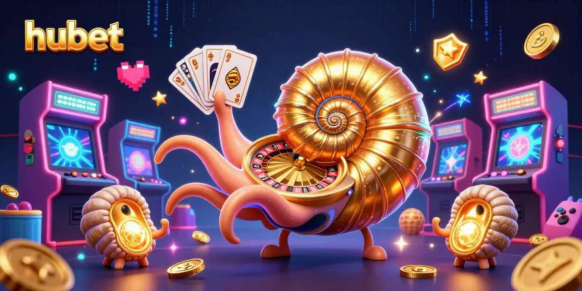 Experience thrilling gameplay at hubet with vibrant casino elements featuring a giant nautilus roulette.