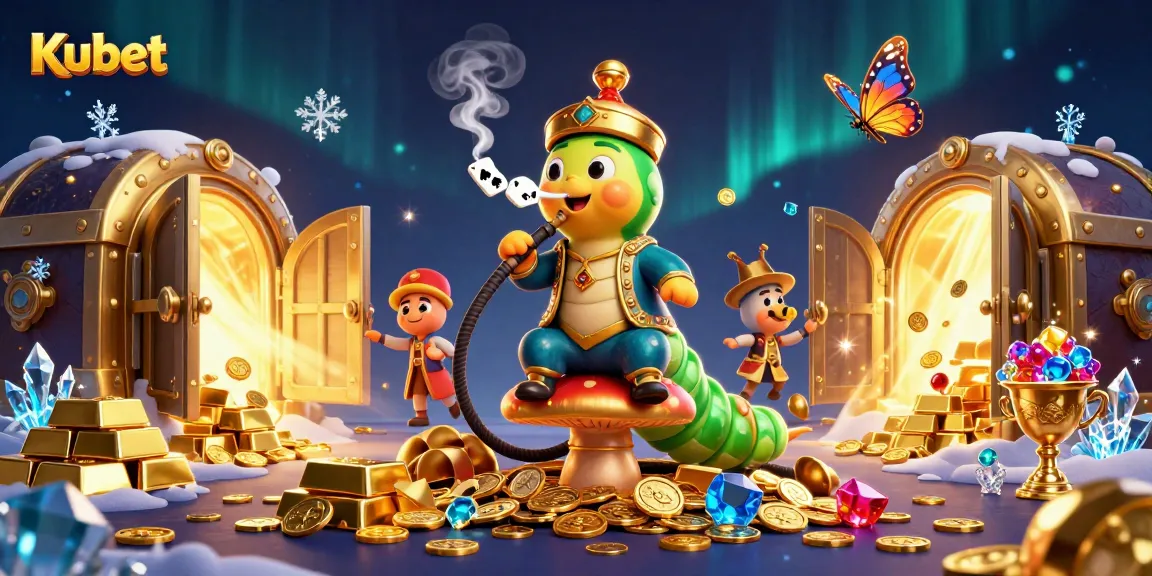Experience winning thrills at Kubet with a vibrant 3D illustration showcasing casino excitement.