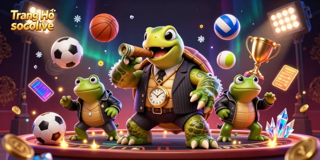 Experience the thrills at Trang Chủ socolive with vibrant 3D characters and sports betting excitement.