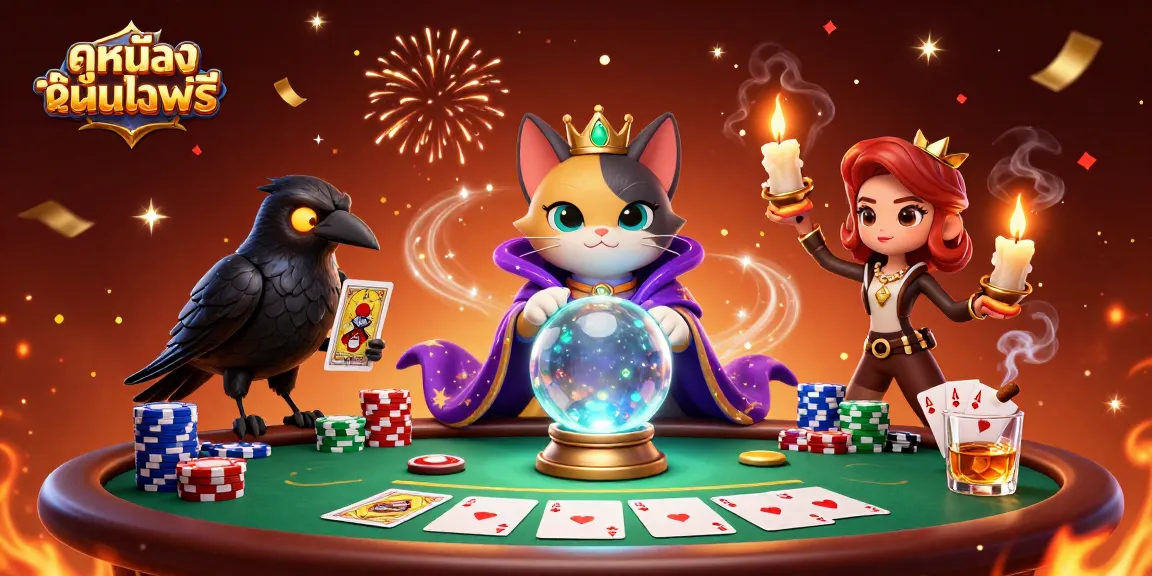 Engage in ดูหนังออนไลน์ฟรี while enjoying vibrant 3D casino scenes with mystic characters and rich gaming elements.