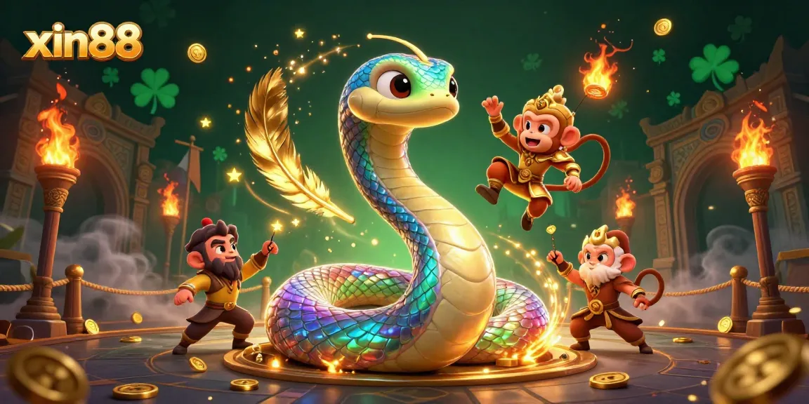 Experience the thrill of winning at xin88 with colorful casino elements and vibrant 3D characters.