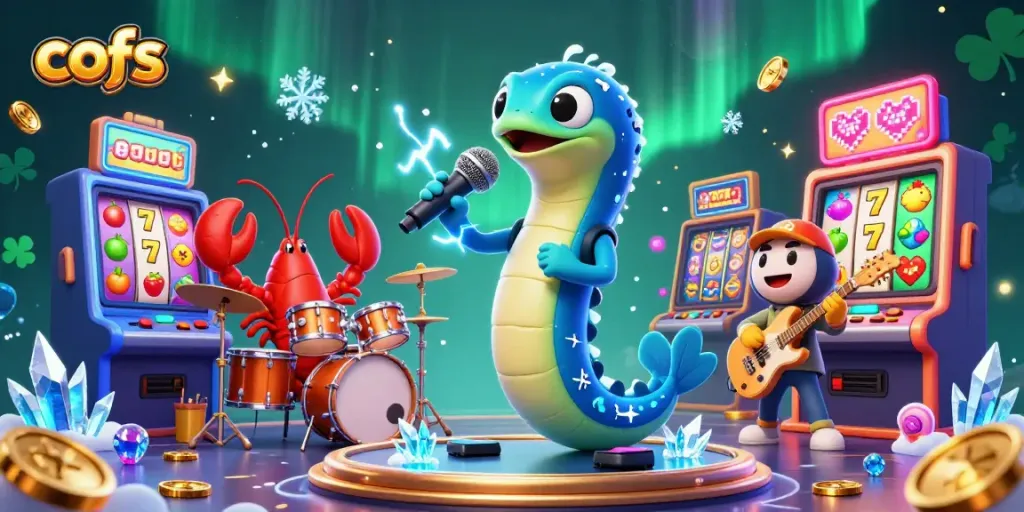 Join the cofs underwater casino party with electrifying DJ eel and vibrant gaming atmosphere