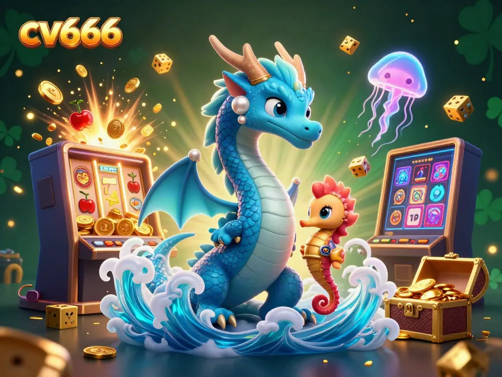 Experience thrilling adventures with cv666 as the ocean dragon and seahorse knight join the jackpot action!