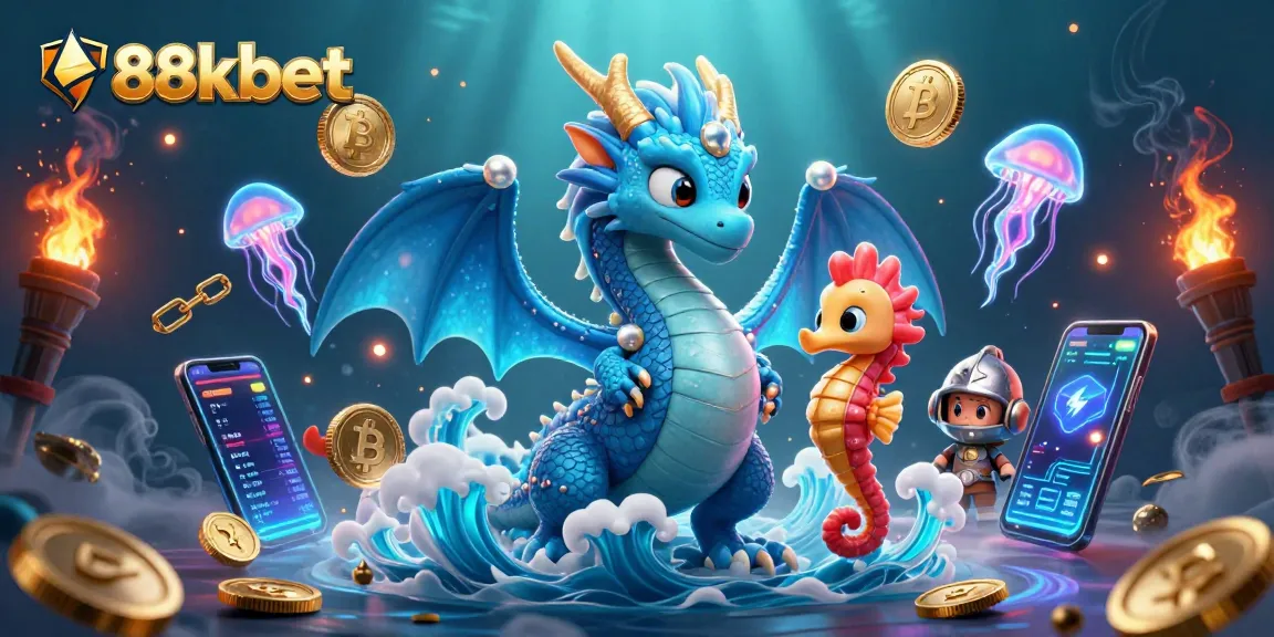 Experience thrilling gameplay at 88kbet with dynamic characters and crypto elements illuminating the casino adventure.
