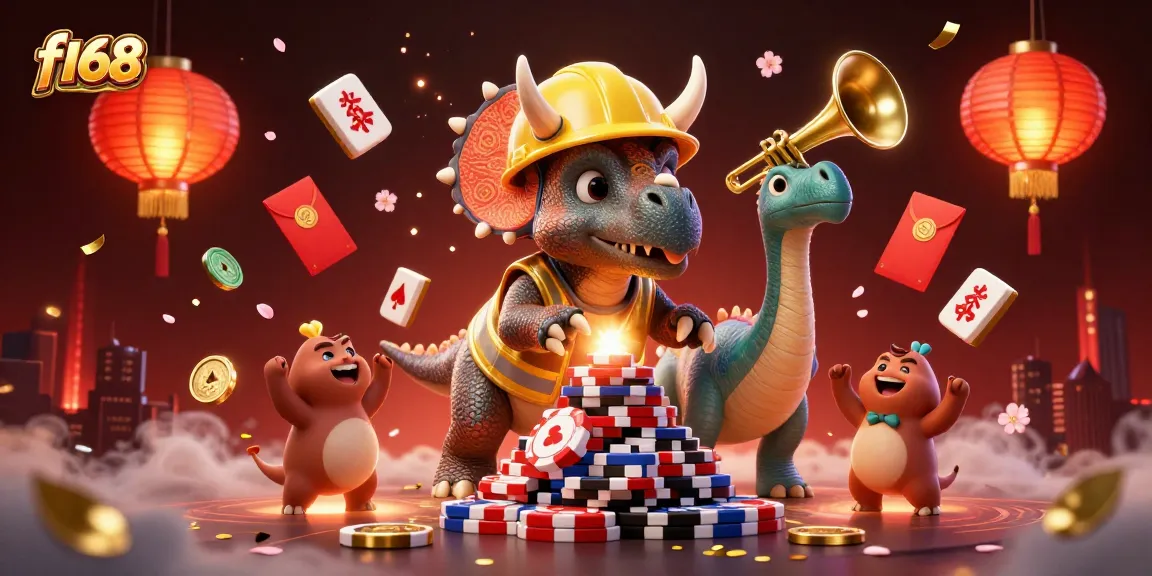 Experience thrilling games at f168 with a dynamic celebration of wins featuring animated characters.