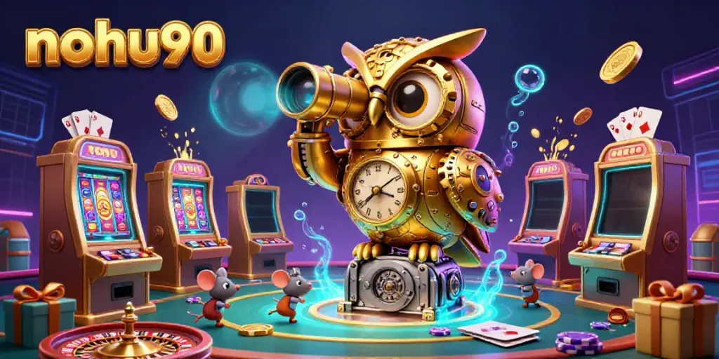Experience nohu90's magical casino atmosphere with a vibrant owling scene full of slots and games.