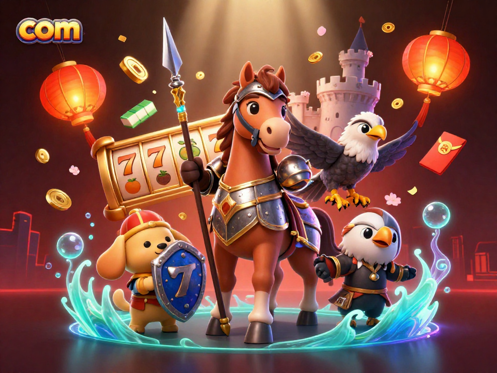 Experience thrilling gameplay and winning potential with com's vibrant casino elements in a rich 3D scene.