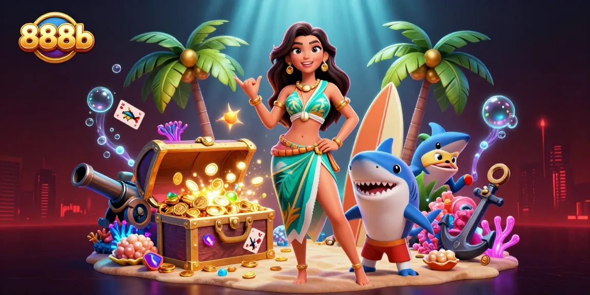 Win big at 888b with a vibrant underwater casino scene featuring lucky treasures and games.