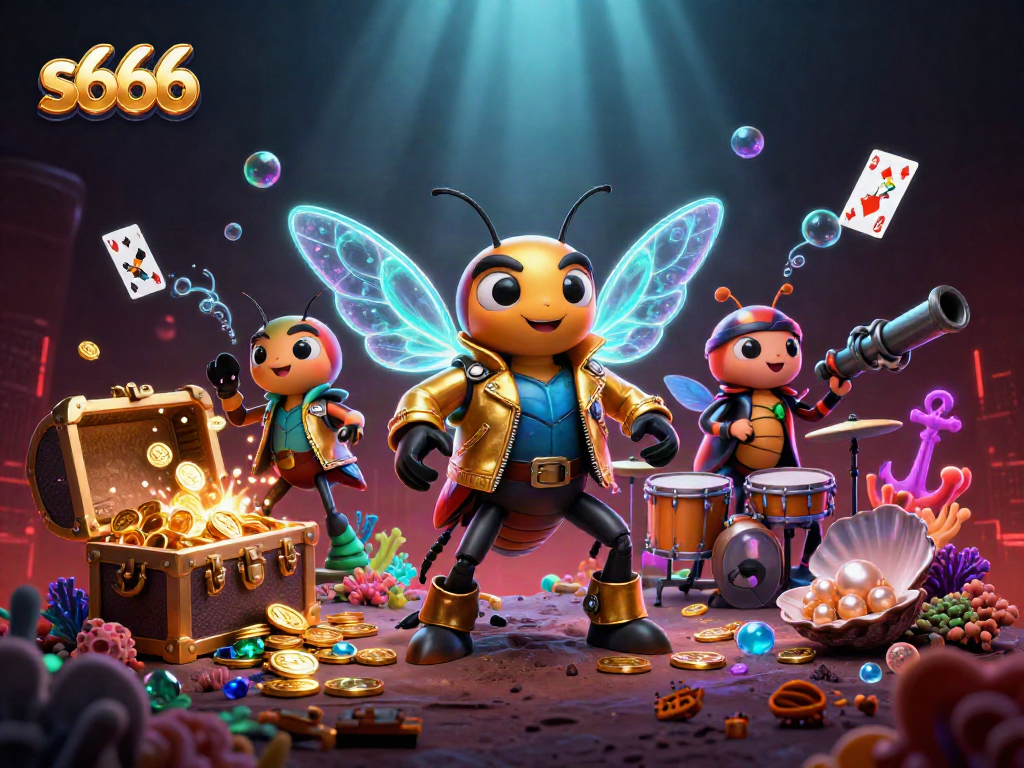 Experience vibrant gameplay and excitement at s666 with our dynamic casino scene illustration.