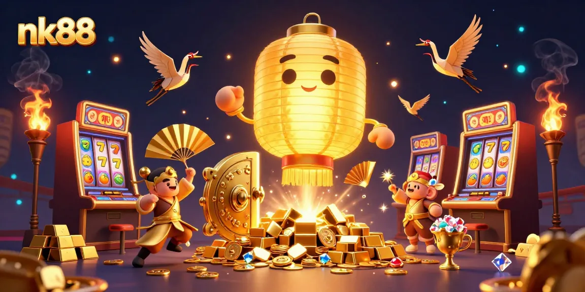 Engage with thrilling slot action at nk88, featuring vibrant symbols and dynamic gameplay elements.