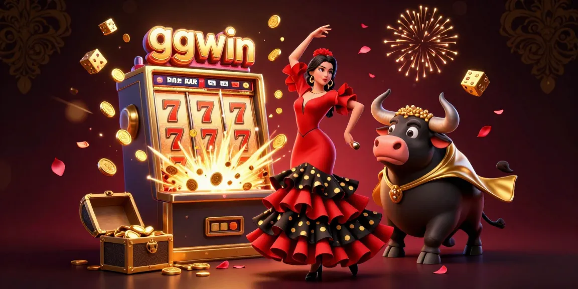 Celebrate casino excitement with ggwin, featuring a flamenco dancer and thrilling jackpot elements.