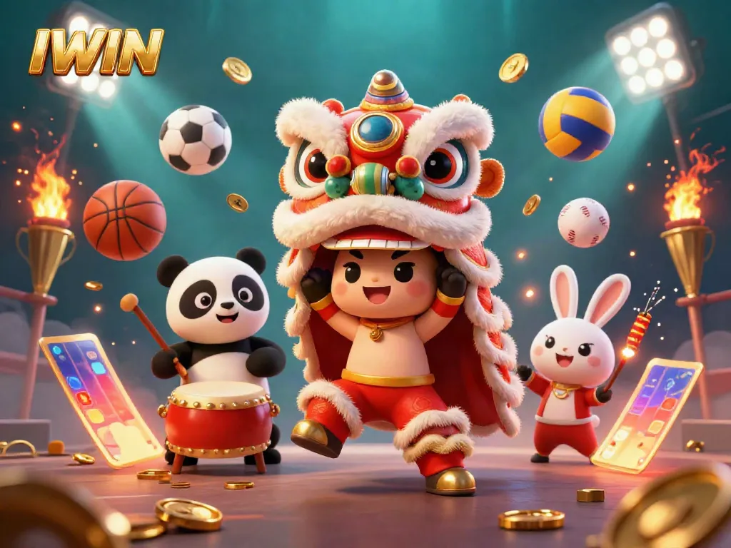 IWIN ignites excitement as characters play, showcasing dynamic gameplay in a vibrant casino scene.