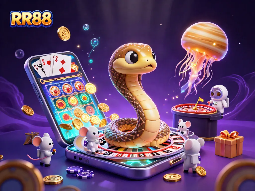Place bets on RR88's exciting roulette wheel with vibrant characters and gaming elements.