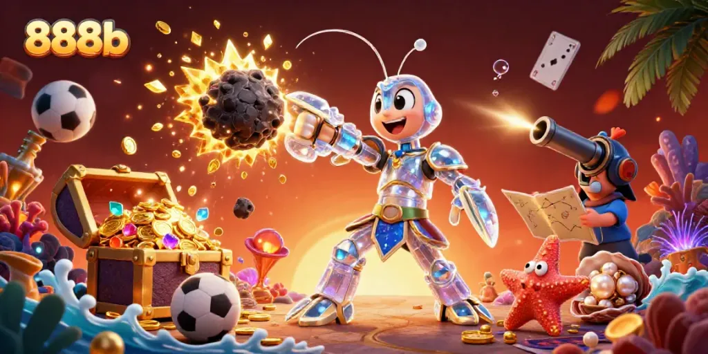 Experience thrilling sports betting with 888b in this vibrant, dynamic casino scene