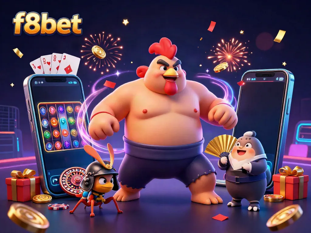 Experience exciting gameplay at f8bet with vibrant casino characters and dynamic game elements!