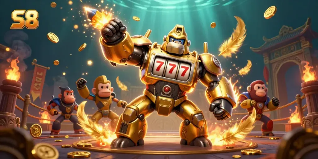 S8 transforms casino experiences with vibrant characters, slot elements, and dynamic action-packed atmosphere