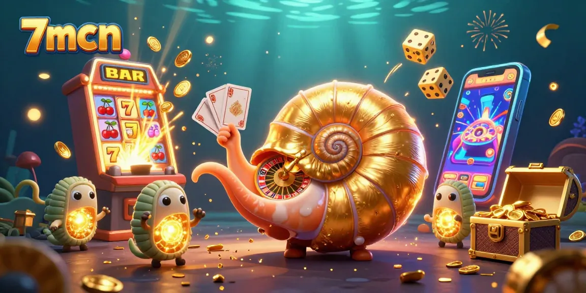 Experience thrilling gameplay with 7mcn, where a giant nautilus roulette wheel unleashes jackpots!