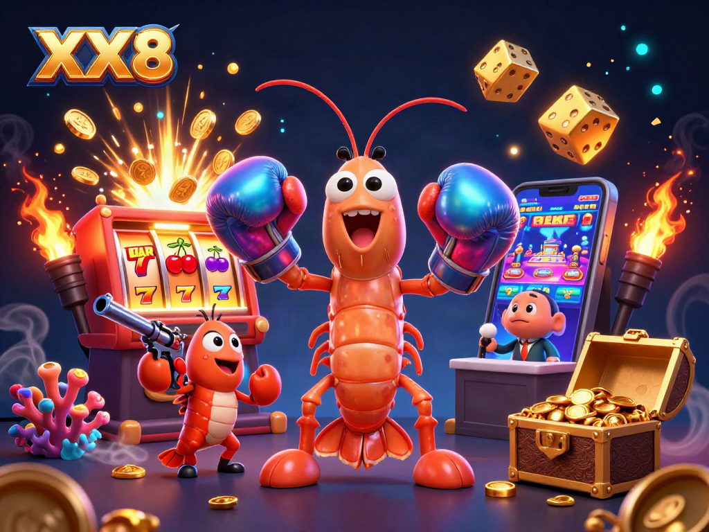 Experience thrilling wins with XX8's vibrant slot machine and captivating ocean characters.