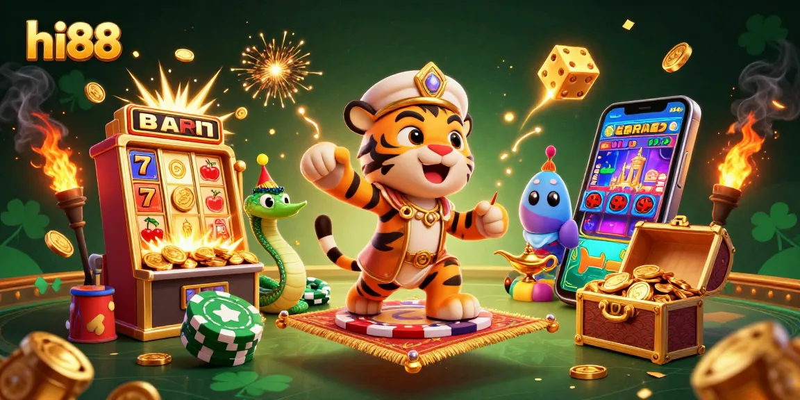 Experience winning excitement with hi88’s vibrant online casino atmosphere captured in dynamic game elements.