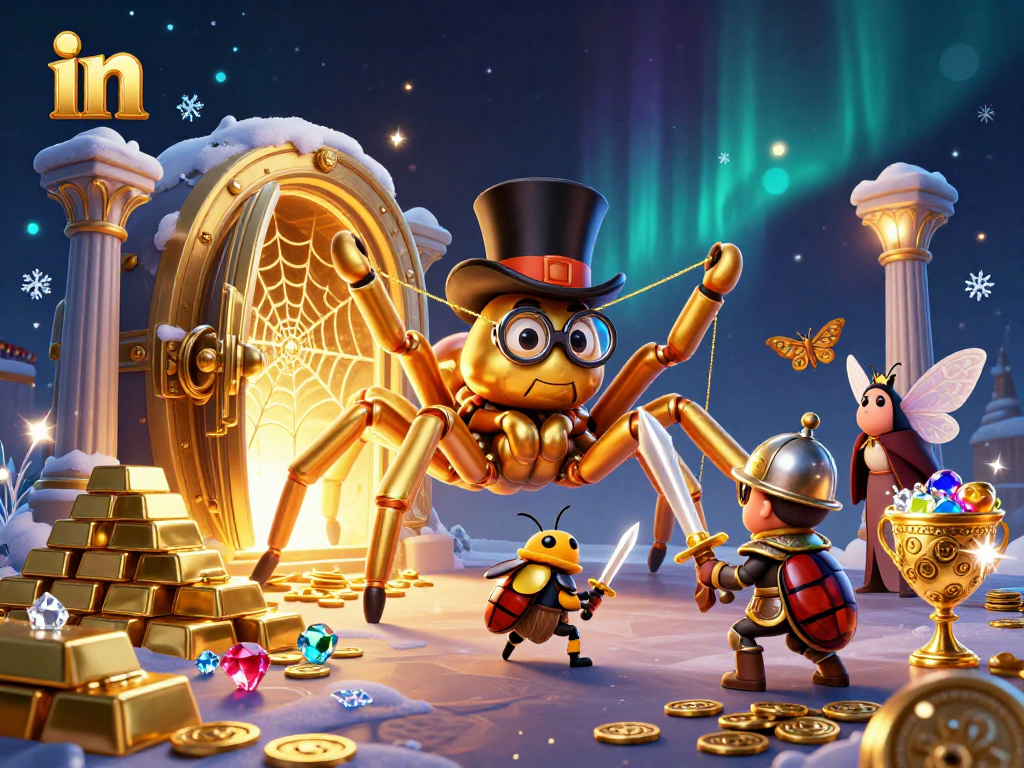 Engage in thrilling online entertainment in 2026 with a golden tarantula, a knight, and rich casino treasures.