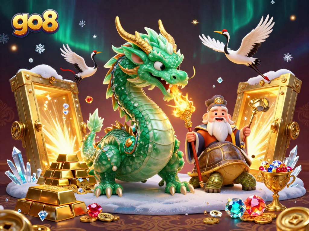 Experience thrilling gaming at go8 with vibrant characters and dynamic casino elements.
