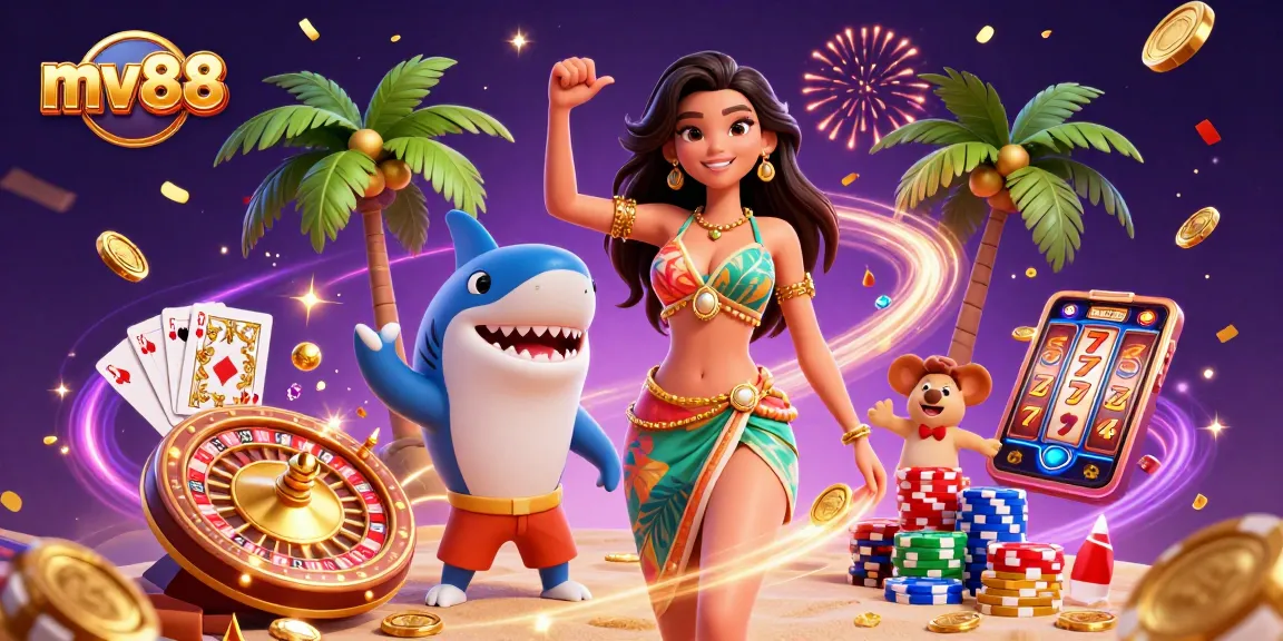 Win big at mv88 with casino games, vibrant colors, and exciting characters!