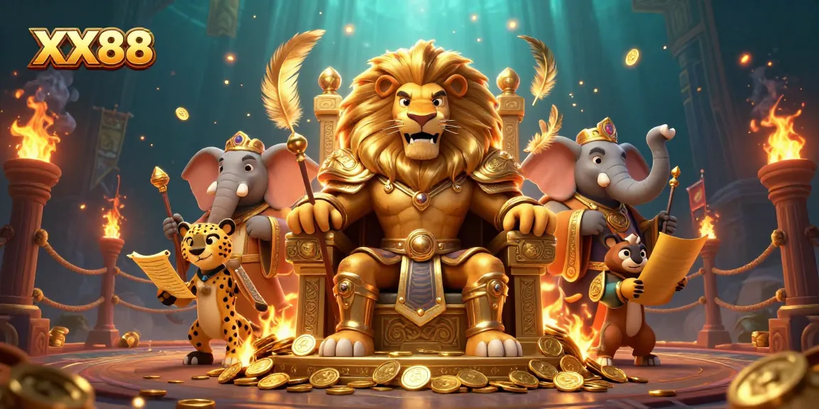 Experience the excitement of winning big at XX88 with fierce characters and dynamic casino elements.