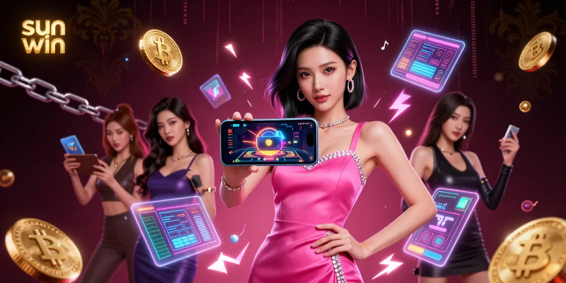 Engage in the sun win online casino gaming experience with a vibrant illustration showcasing modern gaming elements.