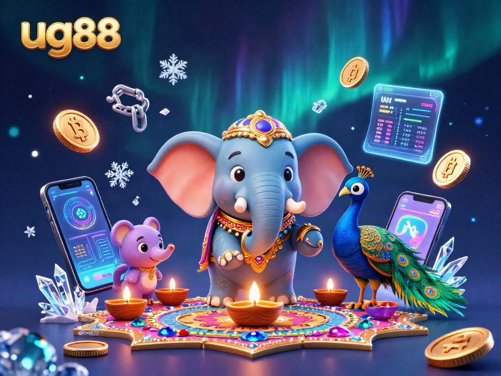 Experience the thrill of ug88 with vibrant casino themes in this eye-catching illustration.