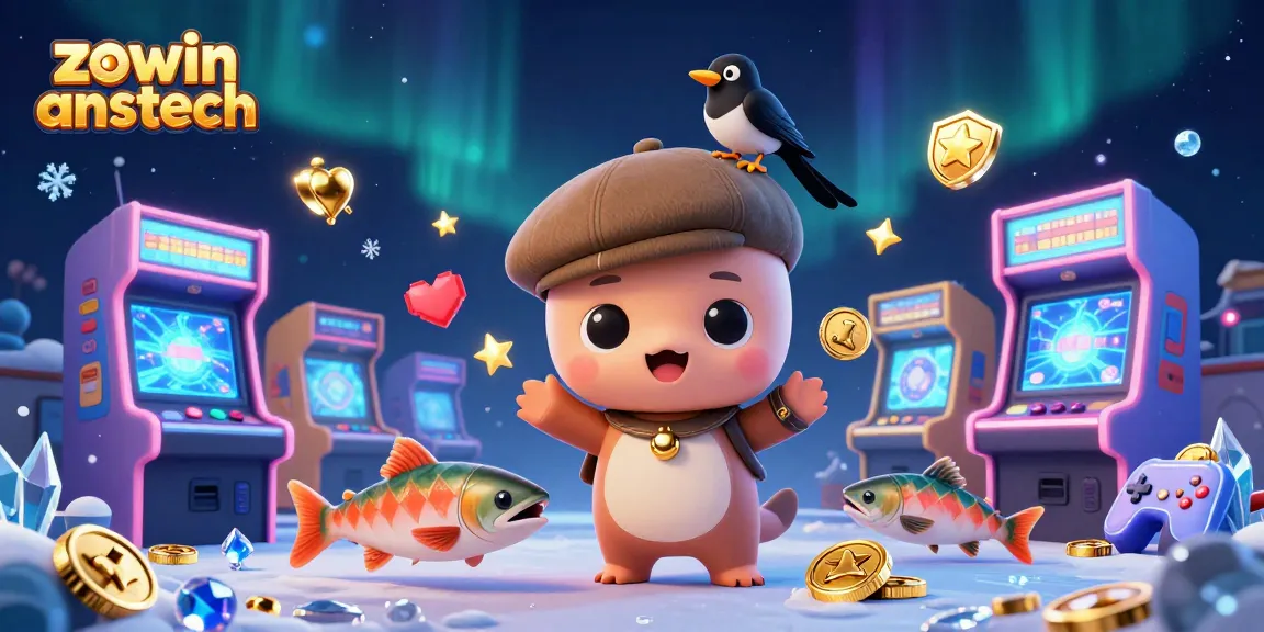 Engage with zowin anstech in an exciting 3D casino adventure with playful characters and vibrant gaming elements.