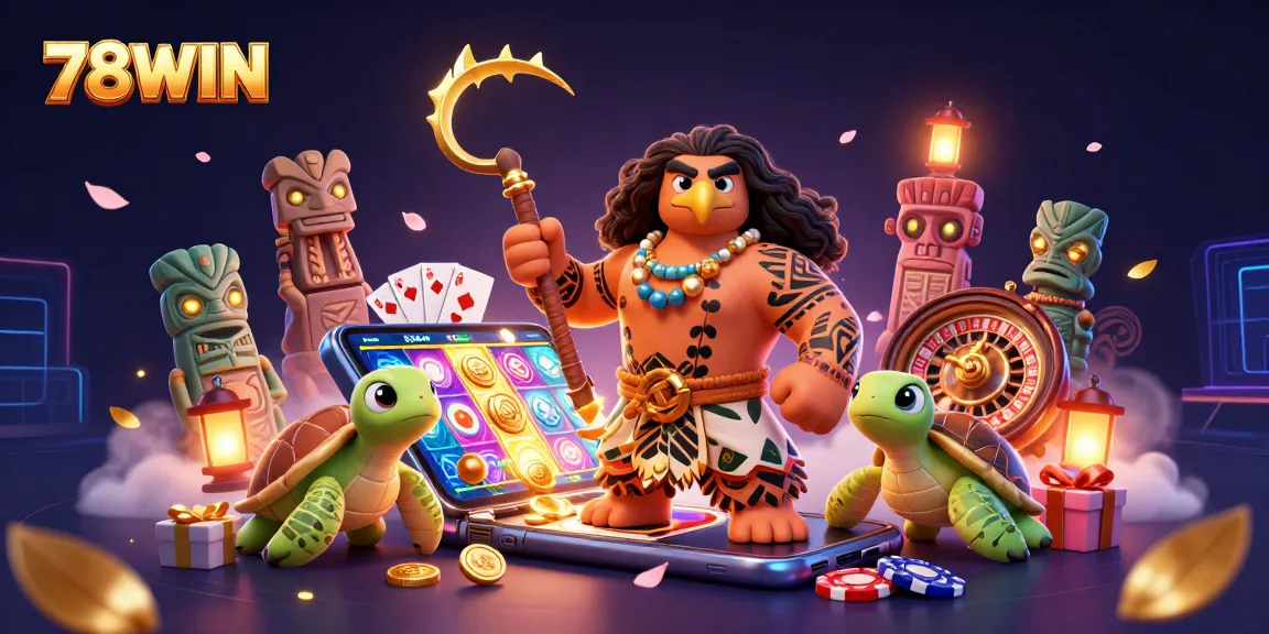 Engage with thrilling slots and casino games at 78WIN featuring vibrant characters and dynamic action!