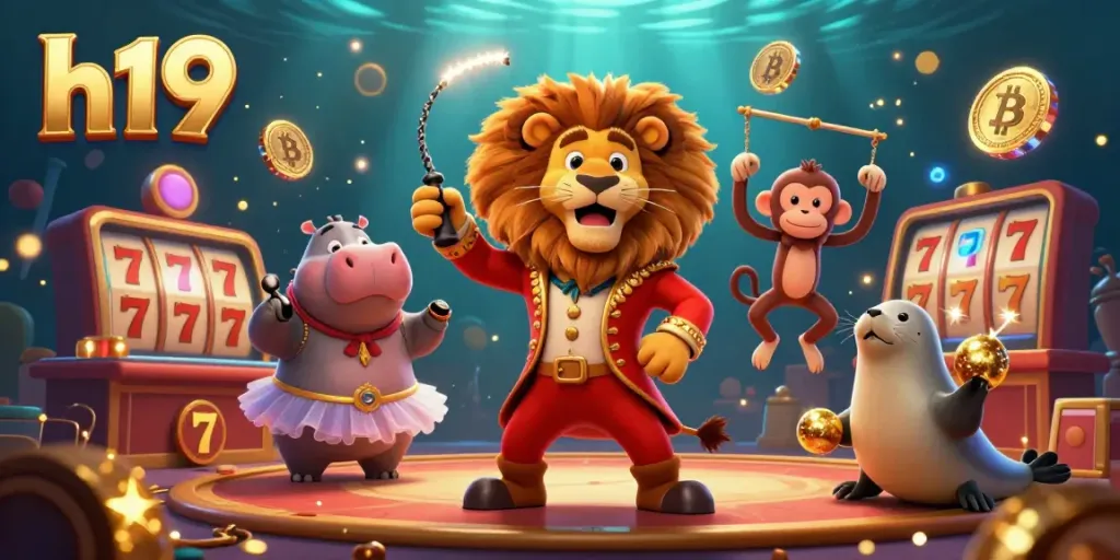 Experience thrilling h19 casino action with vibrant characters and jackpot excitement.