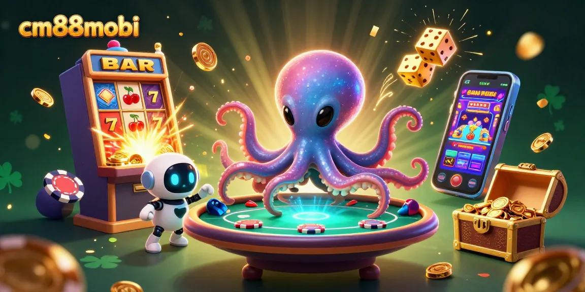 Experience exciting gameplay at cm88mobi with a dynamic casino scene featuring alien characters and jackpot rewards.