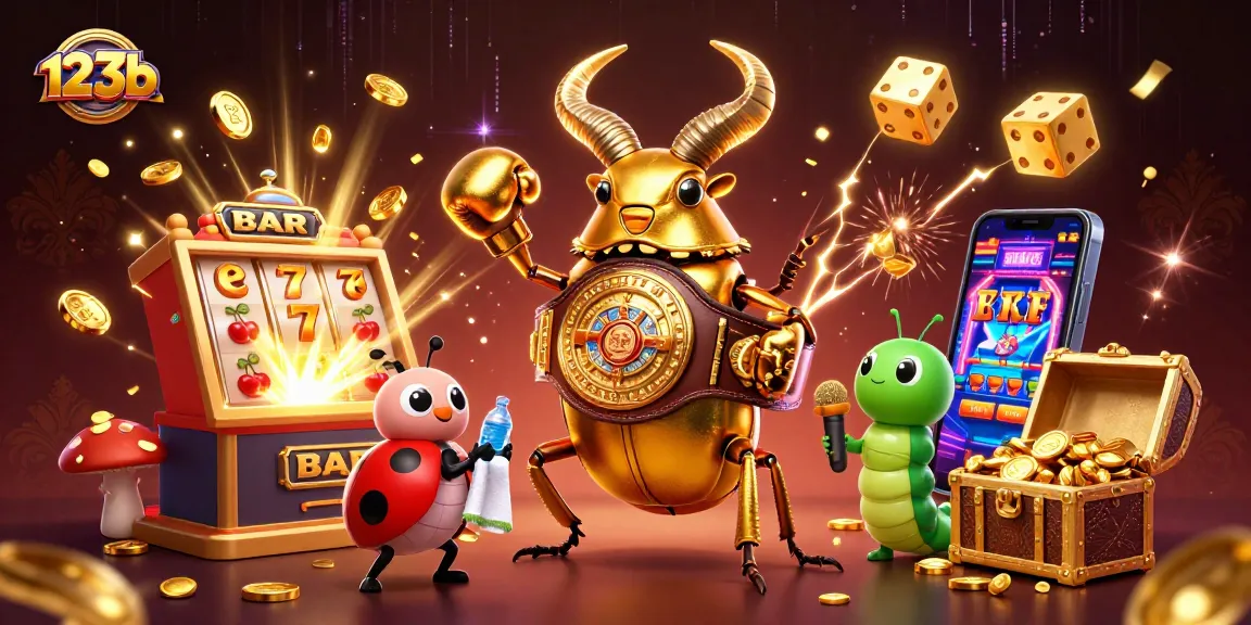 Engage with exciting 123b casino action featuring vibrant characters amid a jackpot explosion.